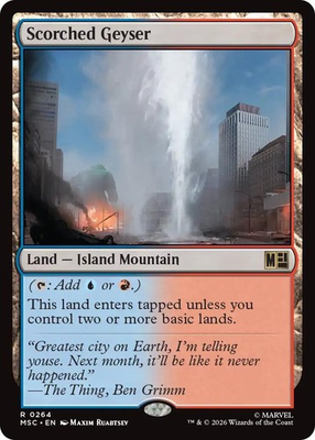 #ad Scorched Geyser 264 NM Commander: Marvel Super Heroes MTG $2.99