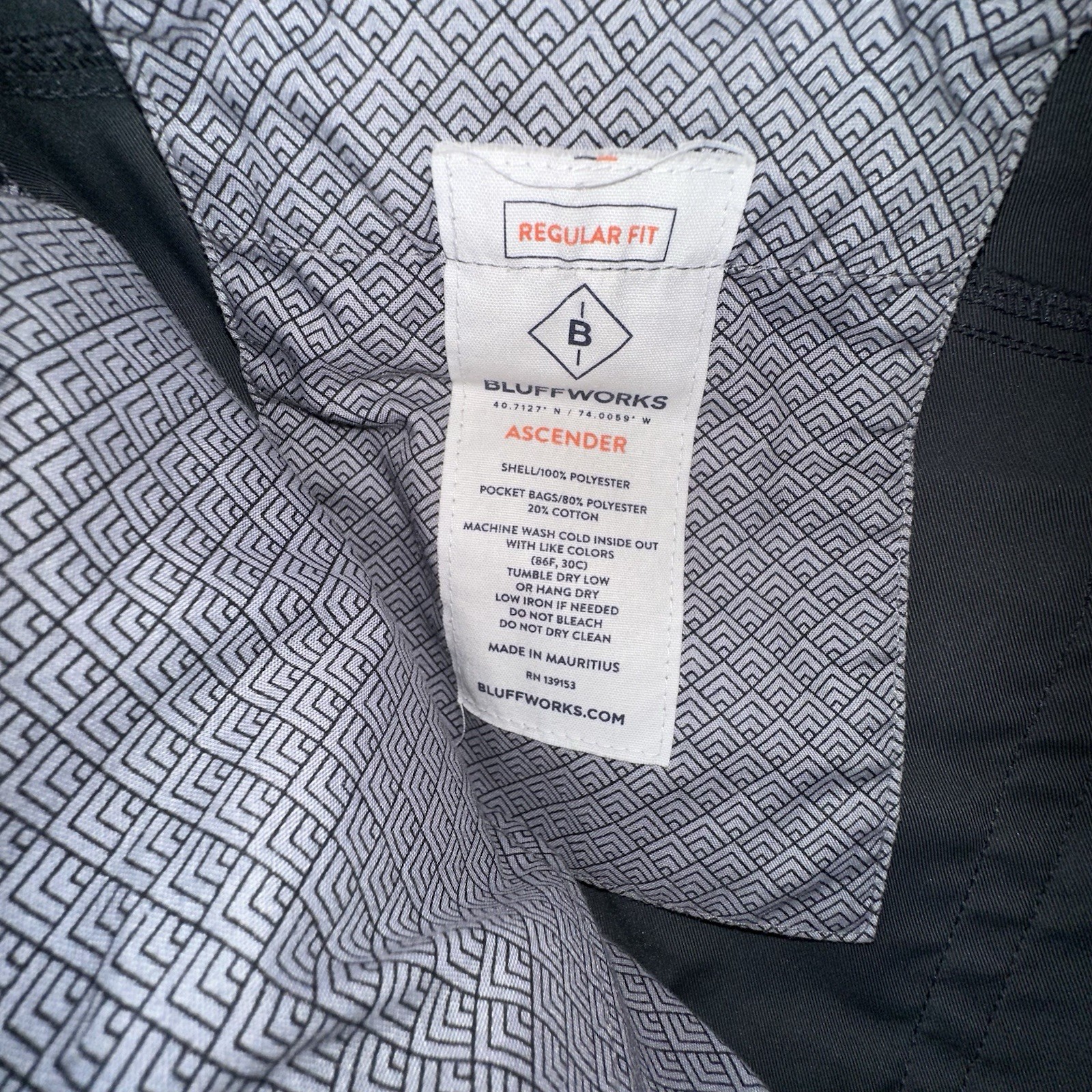 Bluffworks Gray Polyester Regular Fit Straight Le… - image 4