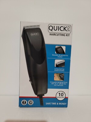 WAHL QUICK CUT HOME HAIRCUTTING KIT 10 Piece HAIR CLIPPERS