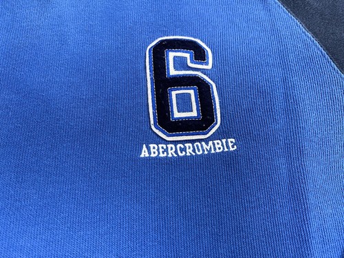Abercrombie & Fitch Sweater Boys Extra Large Blue Pullover Cotton Preppy Kids - Picture 3 of 14