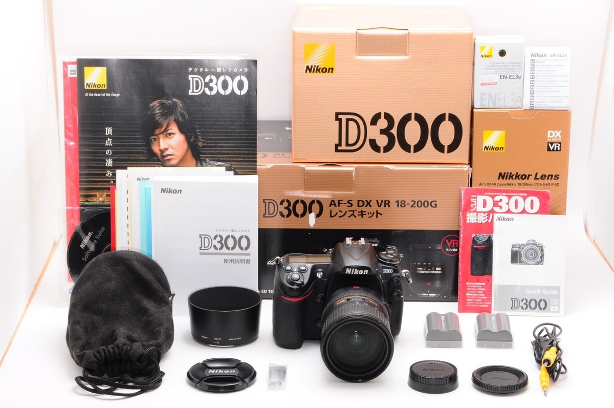 MINT In Box】Nikon D300/ AF-S DX VR 18-200mm G Lens Kit 30 MINT In Box】Nikon D300/ AF-S DX VR 18-200mm G Lens Kit 30