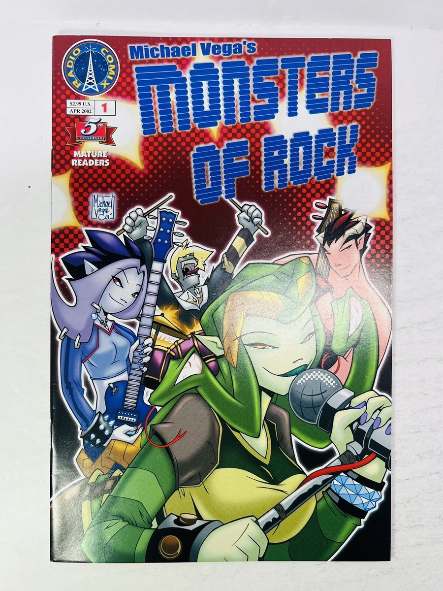 Michael Vega's Monsters of Rock #1 April 2002 Radio Comix | eBay