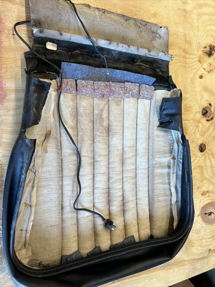 Asiento inferior derecho mercedes w123 cupé negro 300cd 280ce cuero térmico 85 Foto 4 de 4