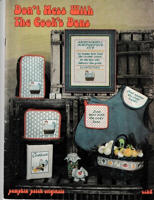 Don't Mess With The Cook's Buns Cross Stitch | Pumpkin Patch Originals csb4