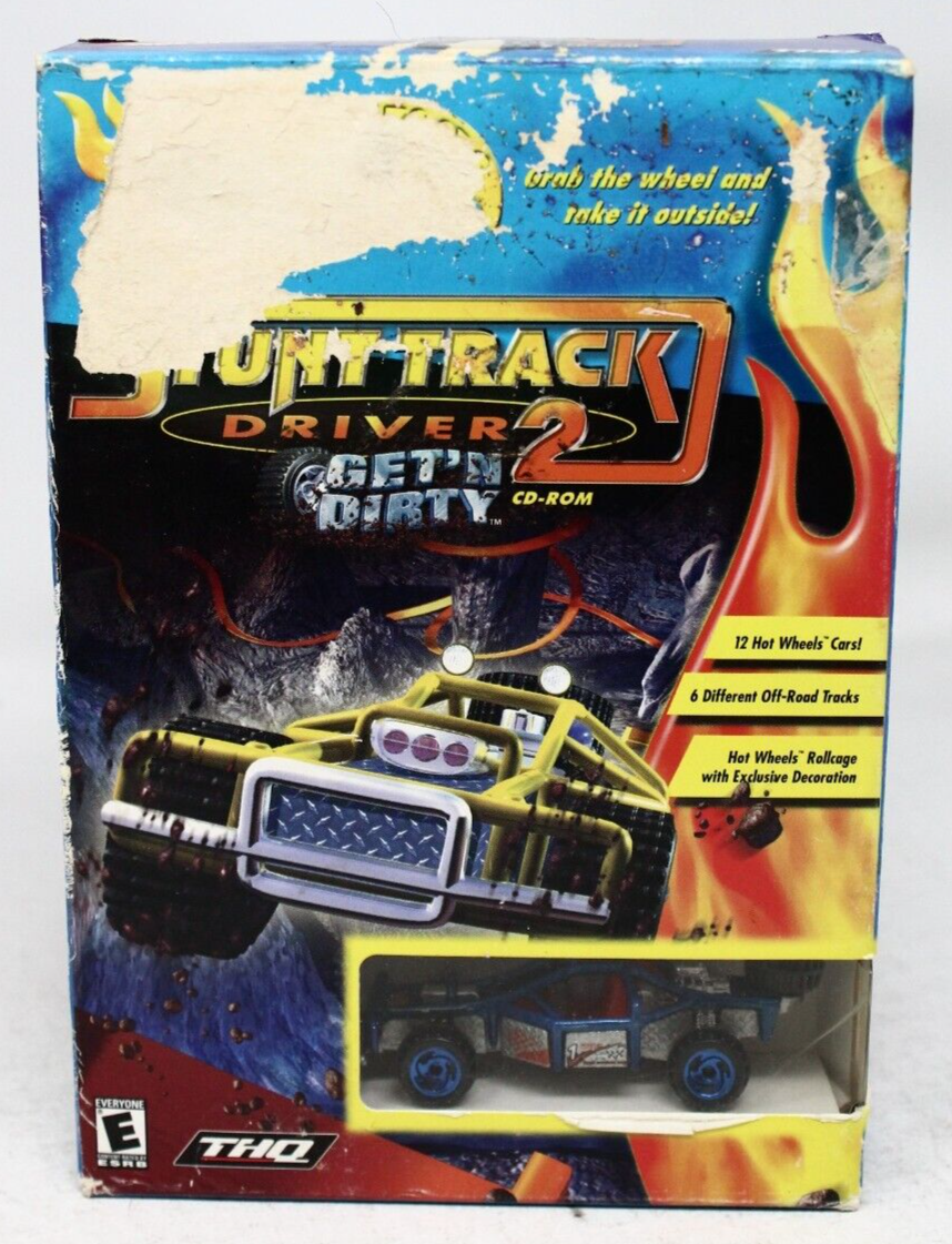 Hot Wheels: Stunt Track Driver Get'n Dirty CD-ROM (PC, 2000) BIG