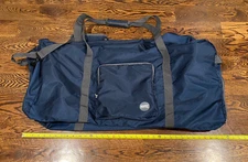 WANDF 36" Foldable Blue Duffle Bag 120L for Travel Gym Sports Lightweight NEW