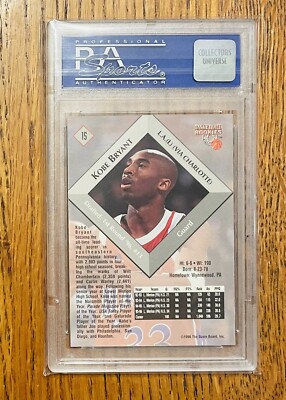 1996 Score Board Kobe Bryant Basketball Rookies RC #15 PSA 10 Gem