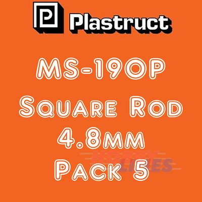 SOLIDE QUADRATISCHE STANGE Sortiment Styrol ABS Kunststoff Polystyrol MS PLASTRUCT