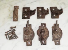 Eastlake Victorian Cast Iron Window Sash Lock Latches Hardware