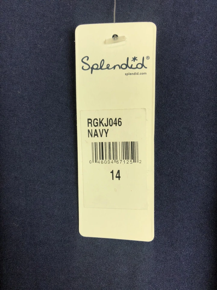 Splendid, Youth Girl’s Navy Blue Cardigan Wrap, Size 14 Foto 3 de 3