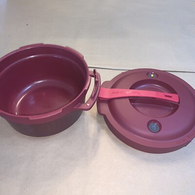 Tupperware Microwave Pressure Cooker 3 L 7643A-2  Burgundy G6