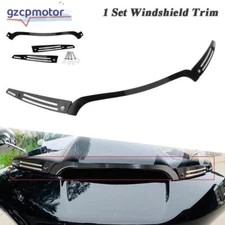 Black Split Windshield Side Trim Center Trim Kit For Road Glide FLTRX 2015-2022