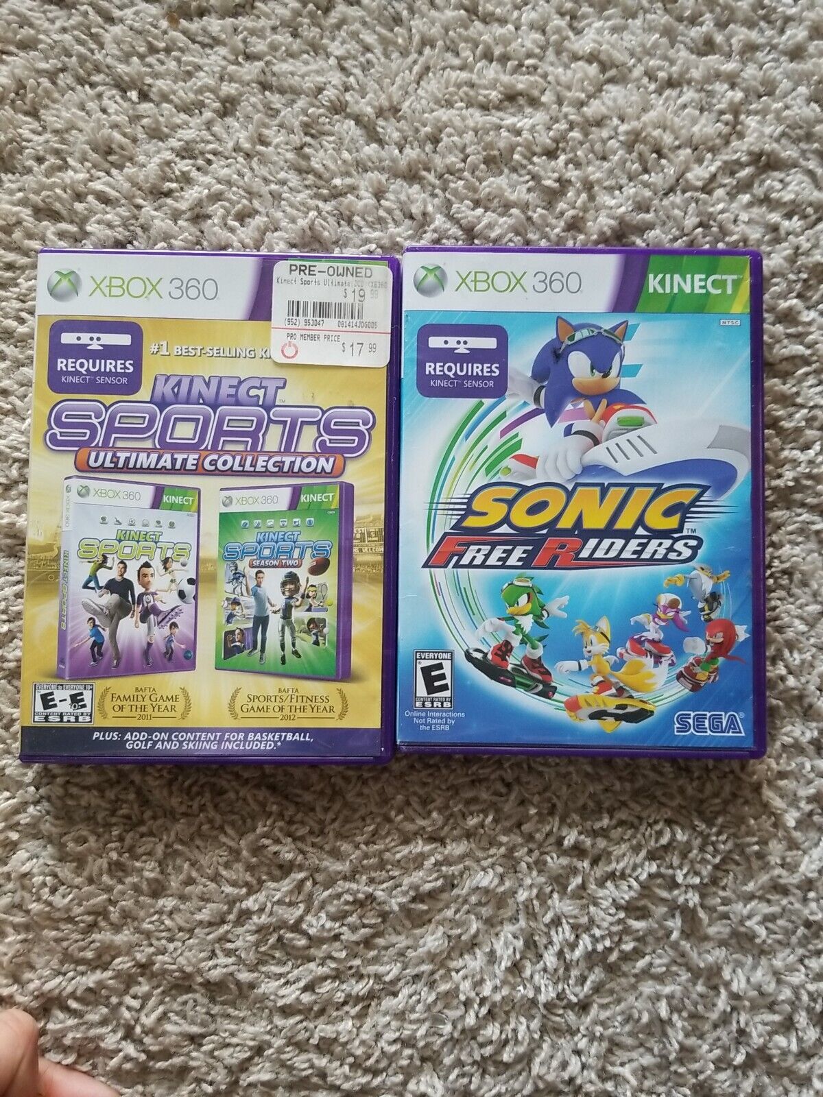 Sonic Free Riders — Complete! Fast Shipping! (Xbox 360, 2010) Kinect  10086680492