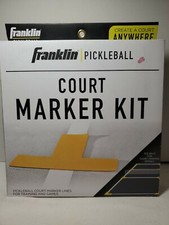 Pickleball Court Marker Kit -Full Set - Bright Yellow - Franklin - NIB