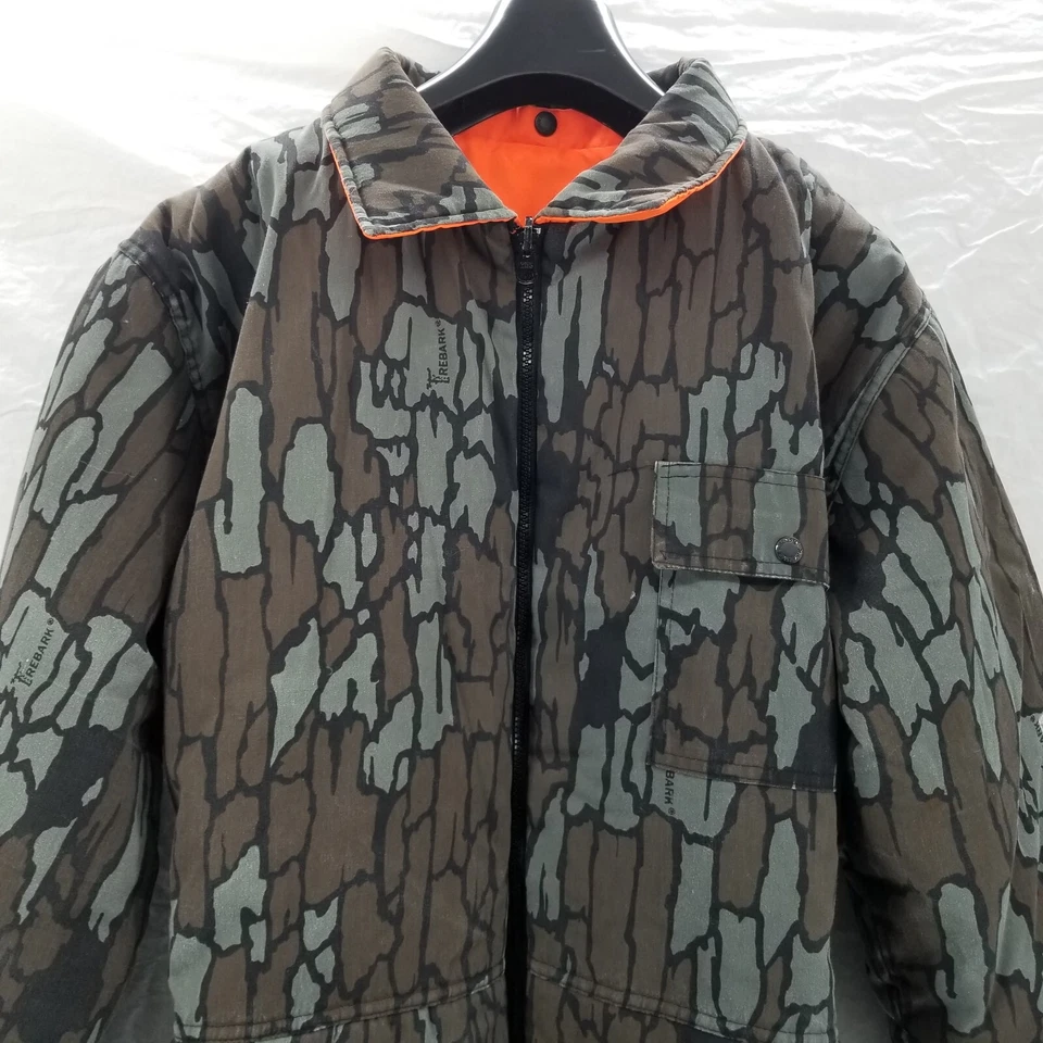 Vintage Winchester Reversible Coveralls Jumpsuit Mens Large Trebark Camo/Safety - Image 4 of 4