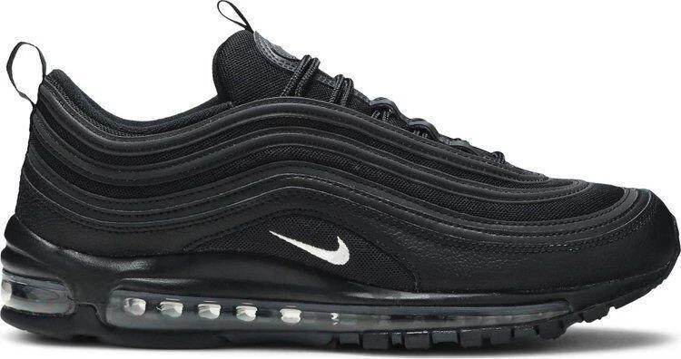 Size 11 Nike Air Max 97 Black Terry Cloth Men's Running Shoes