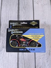 VTG 1997 Harley Davidson Limited Edition Collectors 1903-1950 Tin Playing Cards