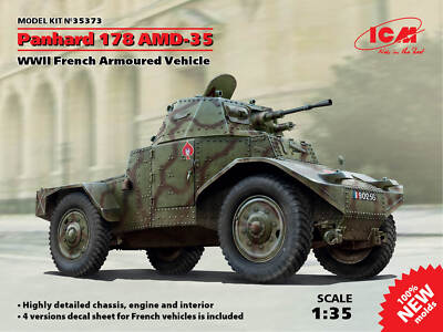 ICM 35373 1:35 Panhard 178 AMD-35 französisches gepanzertes Auto