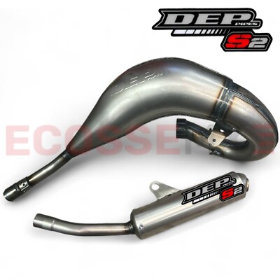 HONDA CR125 FULL DEP BARE METAL FRONT HEADER ENDROHR AUSPUFF 1993-1997