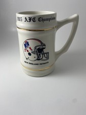 New England Patriots Collector Beer Stein 1985 AFC CHAMPION SUPER BOWL XX