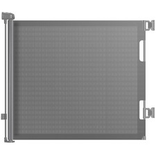 Durable Retractable Baby Gate, 33" Tall, Fits Doorways  Stairs, Grey