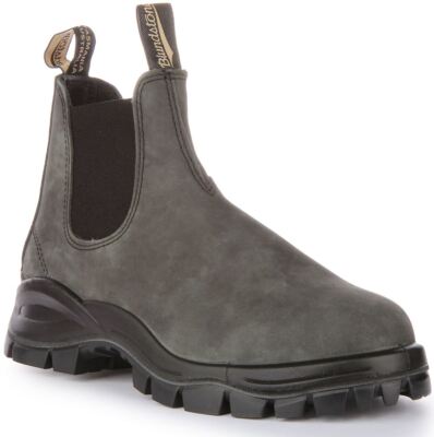 Blundstone 2238 Terrain Impact Protect Leder Herren Stiefel In Schwarz Größe 6-12