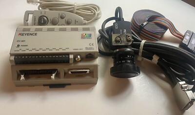 Keyence CV-301 Camera Controller w/Remote And Keyence CV-030 Camera With Cables