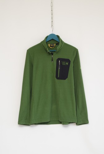 Mountain Hardwear Men's Green Neck Zip Fleece Jumper Jacket Size L - Picture 7 of 17