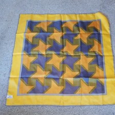 Totes Rain Scarf Vintage 1976 Geometric Water Repellant Made in Japan