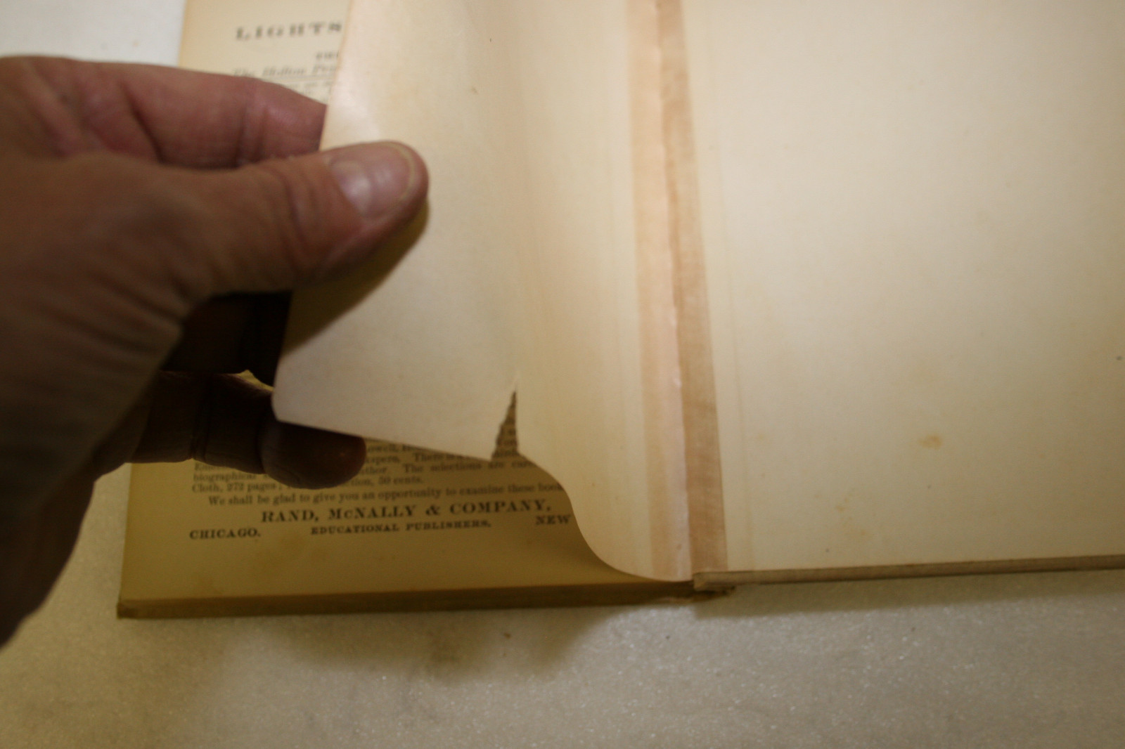 Lights to Literature BOOK ONE Vintage year 1898 RAND, McNALLY & CO. eBay