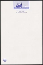 Vintage letterhead P and O STEAMSHIP COMPANY Miami Havana S S Florida pictured