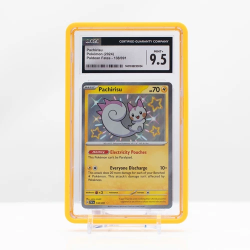 Pokémon Pachirisu Holo #138 Scarlet & Violet: Paldean Fates CGC 9.5 Mint+