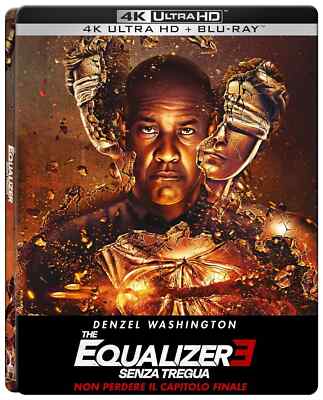 THE EQUALIZER 3 - OHNE STILLSTAND - WASHINGTON - STEELBOOK - ITA - ENG - 4K BLU-RAY