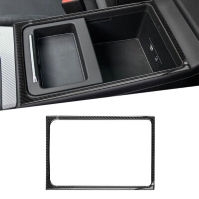 Vinyl Carbon Fiber Center Console Armrest Box Panel Cover Sticker 1X For Audi Q5