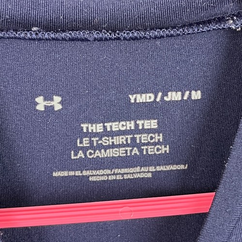 Notre Dame Shirt Boys Medium Blue Under Armour Tech Tee University Football - Picture 2 of 7
