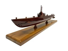 USS Wahoo SS-238 Navy Gato Class WWII Sub Submarine Mahogany Wood Model New