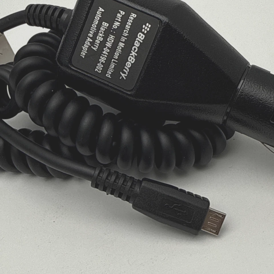 Cargador de Coche Original Blackberry Micro-USB para Curve Pearl Torch Bold Storm Foto 3 de 4