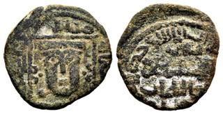 FITZ Mongol Ilkhanids Abaqa Copper Fals Mawsil 673H. A 2131.1 18mm 2.43g AFC166