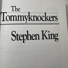 The Tommyknockers by Stephen King 1st Edition 1st Print Hardcover 1987 No Dust C