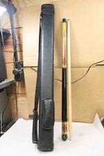 Falcon Carom Silver Pool Billiards Cue w/ Wood Shaft Screw