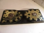 brass and wooden book shelf c1880