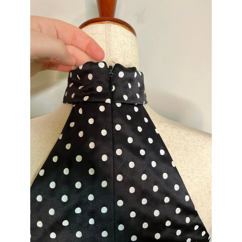 Vestido hoco caprichoso de graduación años 2000 Y2K Jessica McClintock Gunne Sax Lunares S Foto 4 de 4