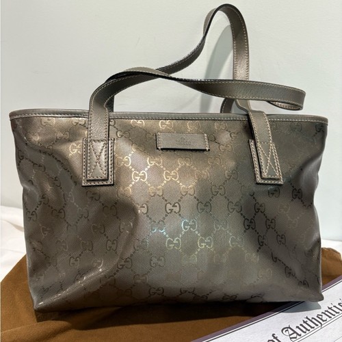 Authentische GUCCI Guccisima irisierende Beuteltasche Schultertasche mit Zertifikat und Staubwedel - Bild 15 von 15