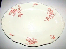 Antique T&R BOOTE Waterloo Potteries ENGADINE Platter