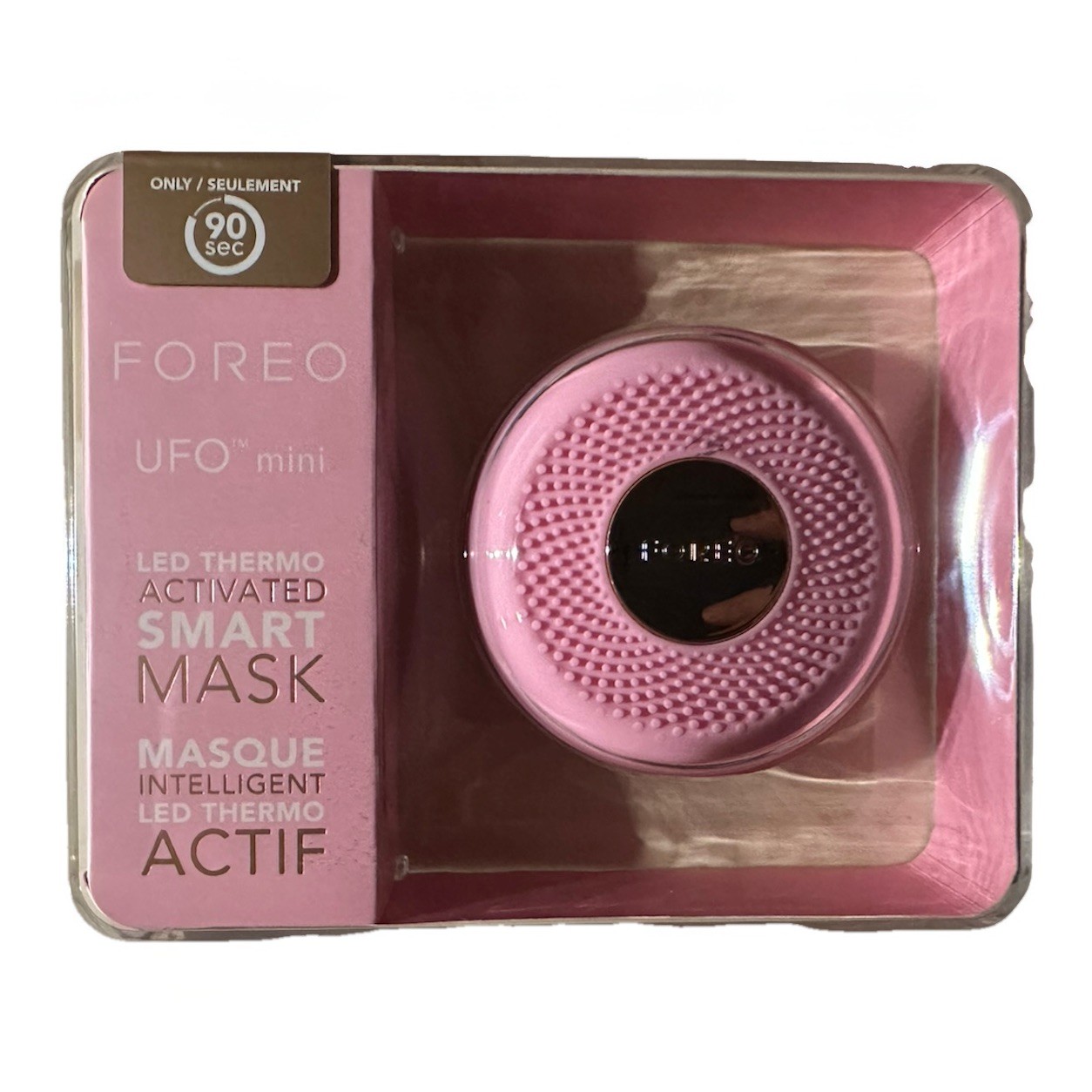 Foreo UFO Mini LED Thermo Activated Smart Face Mask Device Pearl Pink + Mask Set