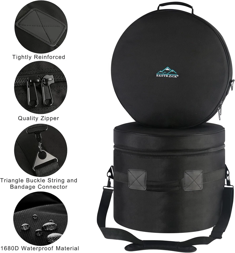 Juego de bolsa de batería de 5 piezas para Tom de 12", Tom de 10", Caja de 14", Tom de piso de 16", Bajo de 22" Foto 3 de 4