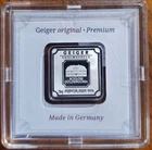 Geiger 5-Gram .999 Fine Silver German Feinsilber Bar Sealed in Assay "Sweet"