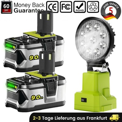18V 8.0Ah Akku für RYOBI One Plus Lithium P108 RB18L50 Batterie Werkzeugleuchten