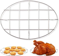 Cooking Oval 9.8 Inch Cookie Cooling Rack 304 Stainless Steel Cooling Racks Cook