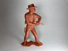 Marx Cowboy Firing Pistol 1964 Brown Color Vintage Western Figure